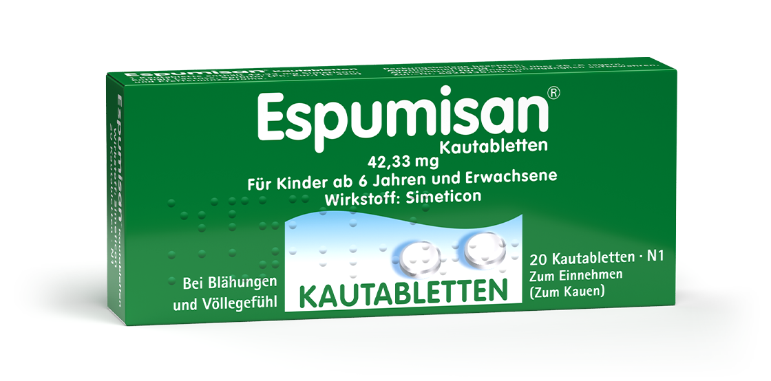 Espumisan® Kautabletten  Ohne Wasser – ideal für unterwegs